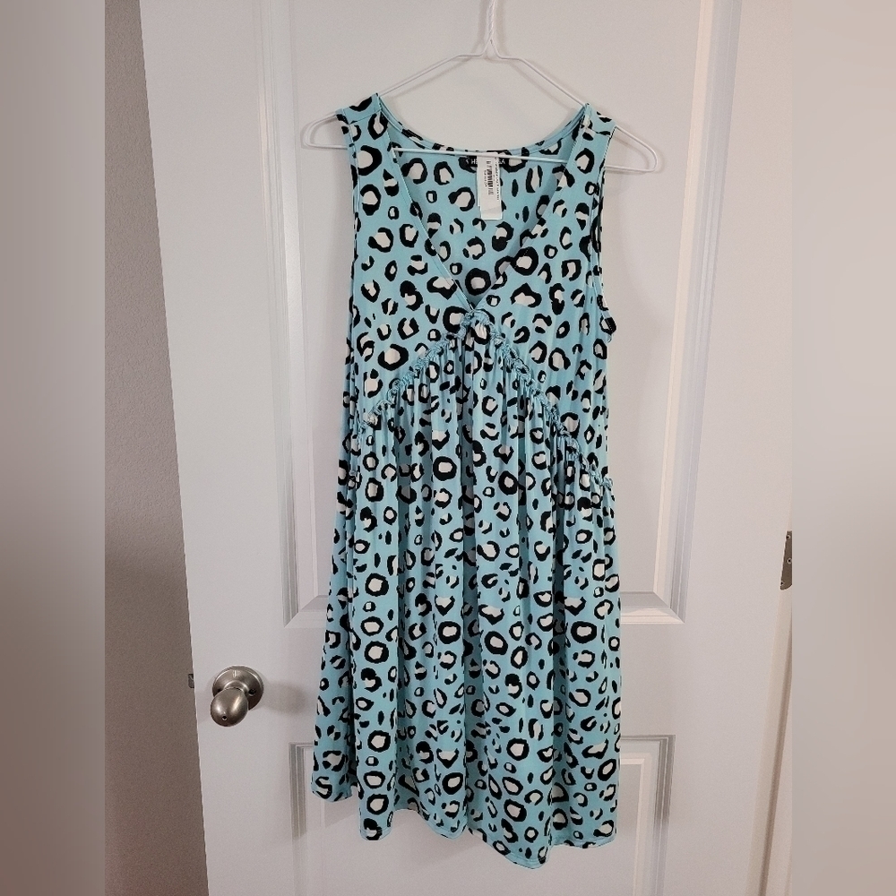 Heimish Leopard Teal Dress